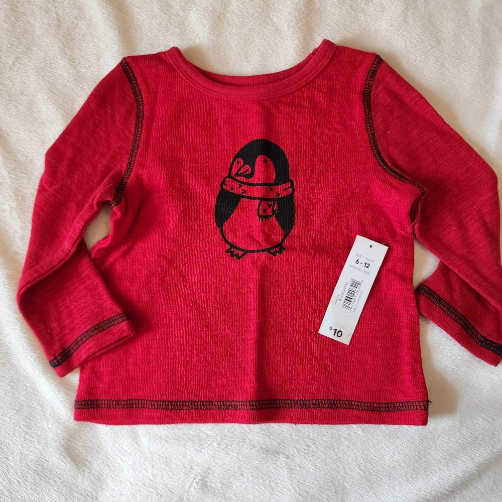 💥NWT💥 Baby Penguin Shirt (6-12 months)
